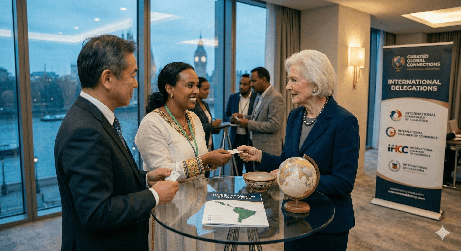 Business partnership meeting